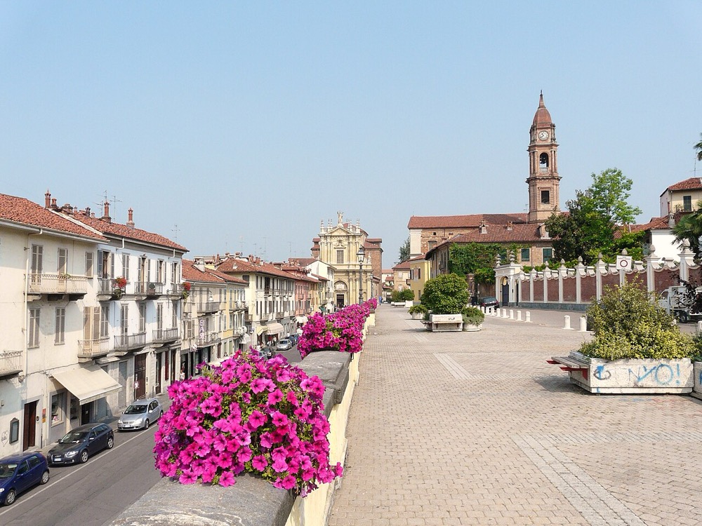 Bra town centre in Piedmont