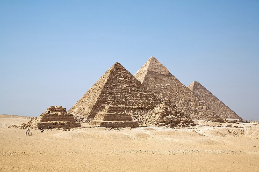 Pyramids of Giza near Cairo